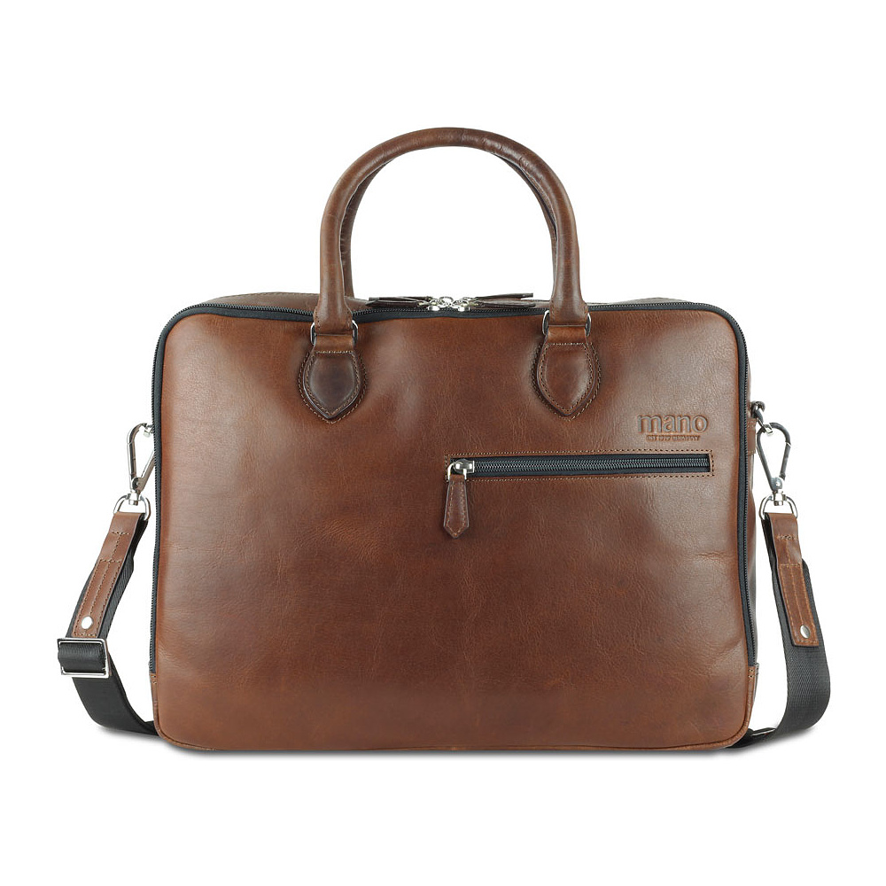 Портфель для документов "Don Valentino", кожа, коричневый