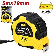 Рулетка Deli YS EDL3796, 5 м х 19 мм, желтый, черный