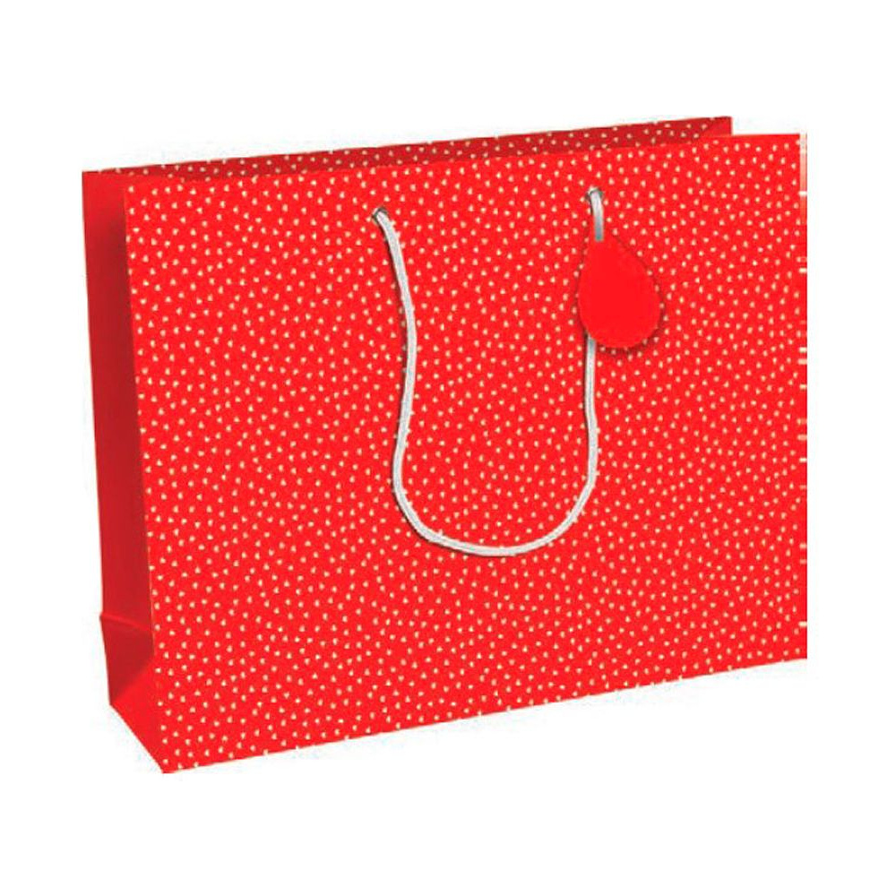Пакет бумажный подарочный "Romance", 37.3x11.8x27.5 см, красный