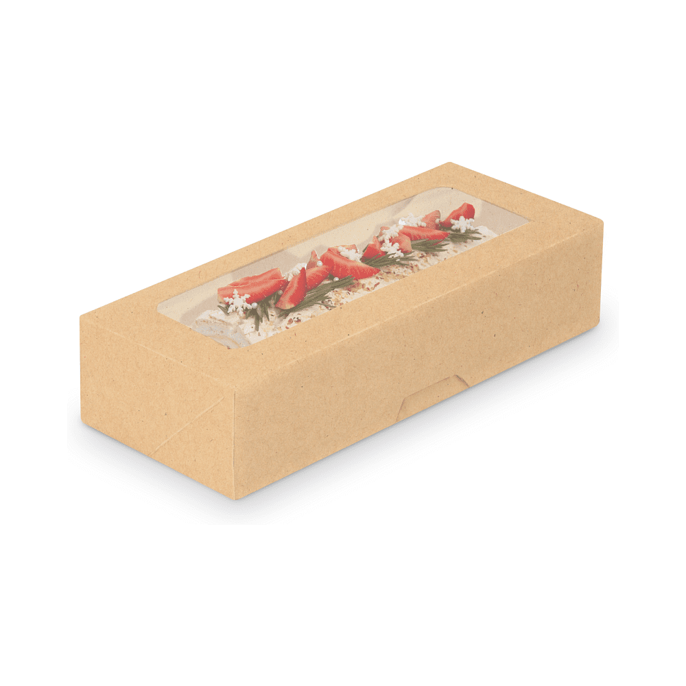 Контейнер бумажный 460 мл, 167х70х40, 25 шт/упак, крафт