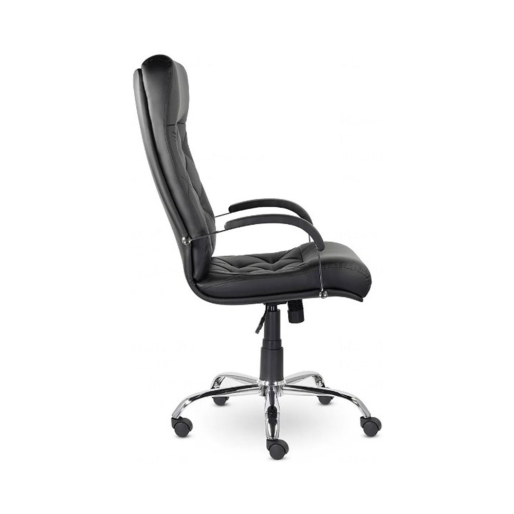 Кресло для руководителя Верона К-10 В хром "Z-11", кожзам, металл, черный - 3