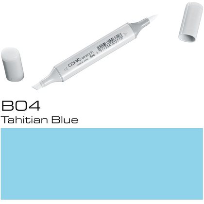 Маркер перманентный "Copic Sketch", B-04 таитянский синий
