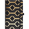 Блокнот "Clasp gold", А5, 96 листов, линейка, на резинке, черный, золотой - 2