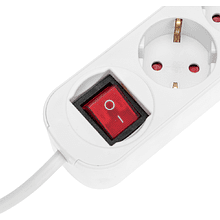 Удлинитель "Standard", 5 розеток, 2 USB, 16А, 1.5 м, белый
