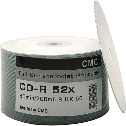 Диск CD-R, 700Mб, 52x, CMC Printable, 50 шт