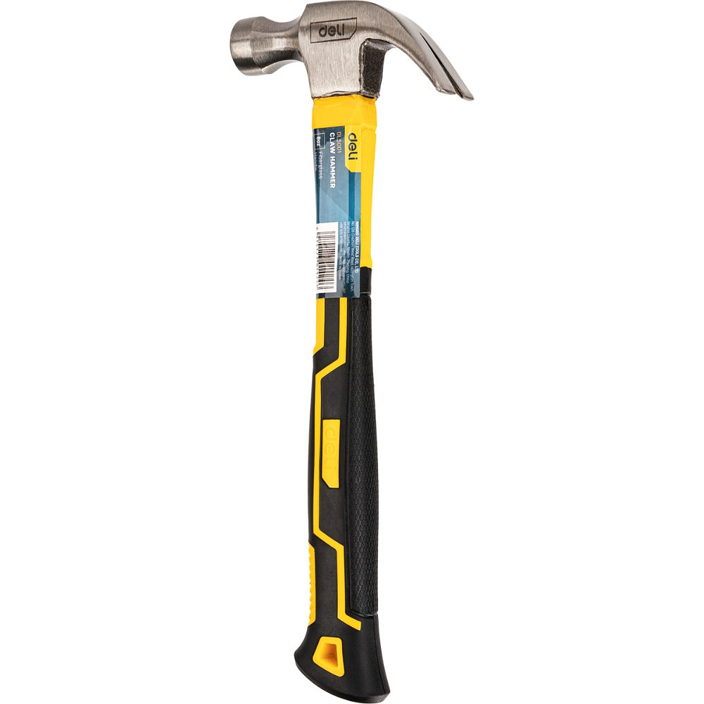 Молоток-гвоздодер Deli YS EDL5001, 0,25 кг, фибергласовая рукоятка - 3
