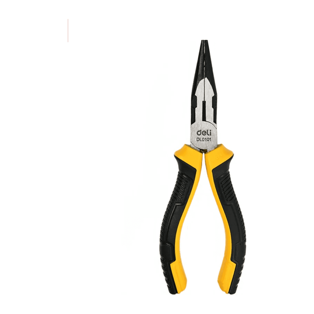 Длинногубцы Deli YS EDL0101, 160 мм, 2-х компонентные рукоятки