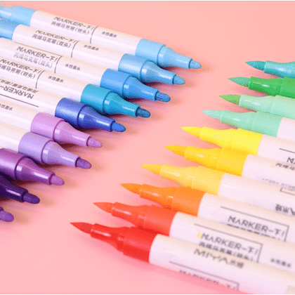 Маркеры художественные двухсторонние "Himi Miya", акриловые, набор, 24 цвета - 7