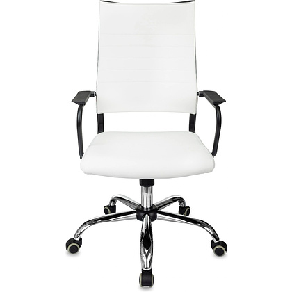 Кресло компьютерное Бюрократ CH BALANCE SL Line, экокожа, белый - 7