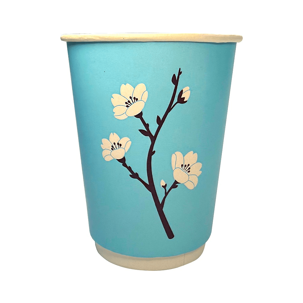 Стакан картонный 20 шт, 300 мл, с конгревом, Цветущий сад