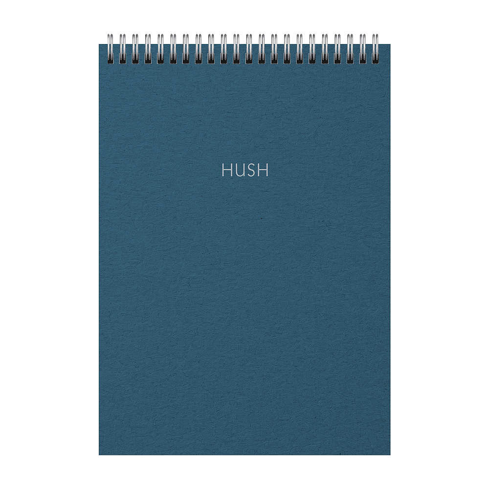 Блокнот "Hush.6", A5, 80 листов, в клетку, синий