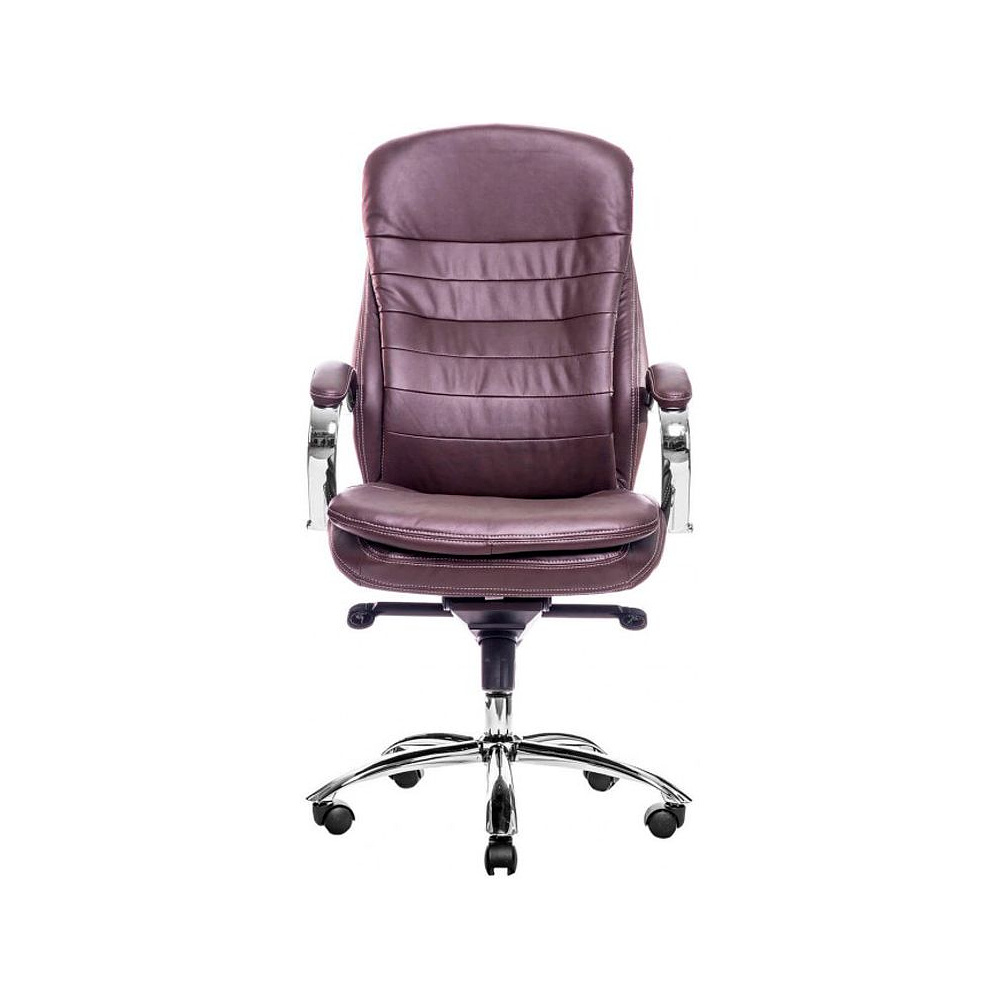 Кресло для руководителя "Valencia", экокожа, металл, коричневый - 2