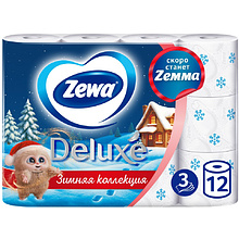 Бумага туалетная "Zewa Deluxe"