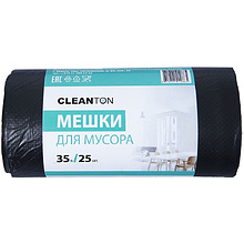 Мешки для мусора ПНД "Cleanton", 12 мкм