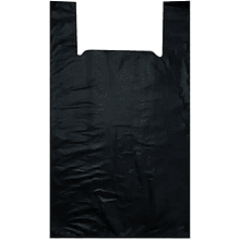 Пакет-майка ПНД, 30х55 см, 30 мкм, 100 шт/упак, черный