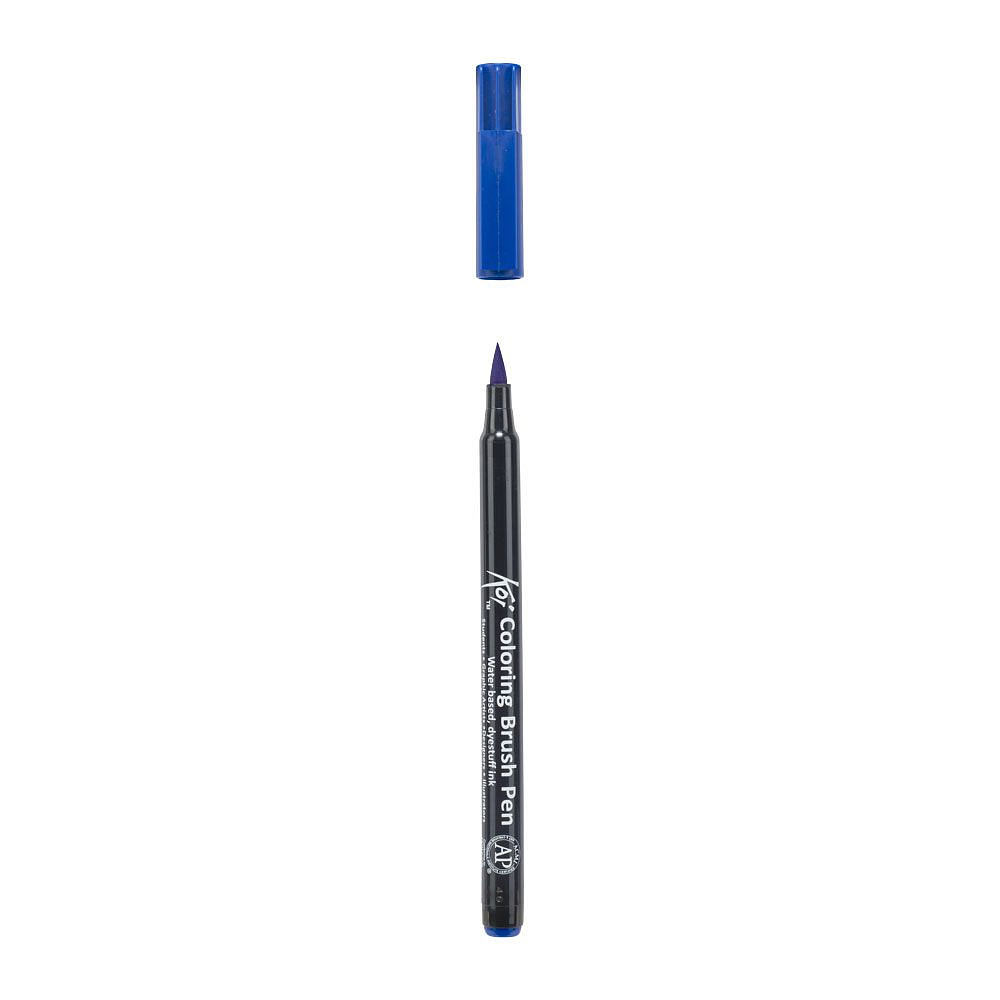 Маркер акварельный "Koi Color Brush", синий - 3