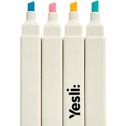 Маркер текстовый "Yesli", зелёный - 6