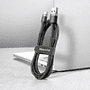 Кабель Baseus CATKLF-CG1, USB to Type-C, 2 м, Gray+Black - 3