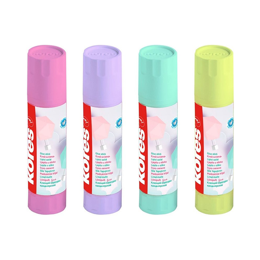 Клей-карандаш "Kores Pastel", 20 г