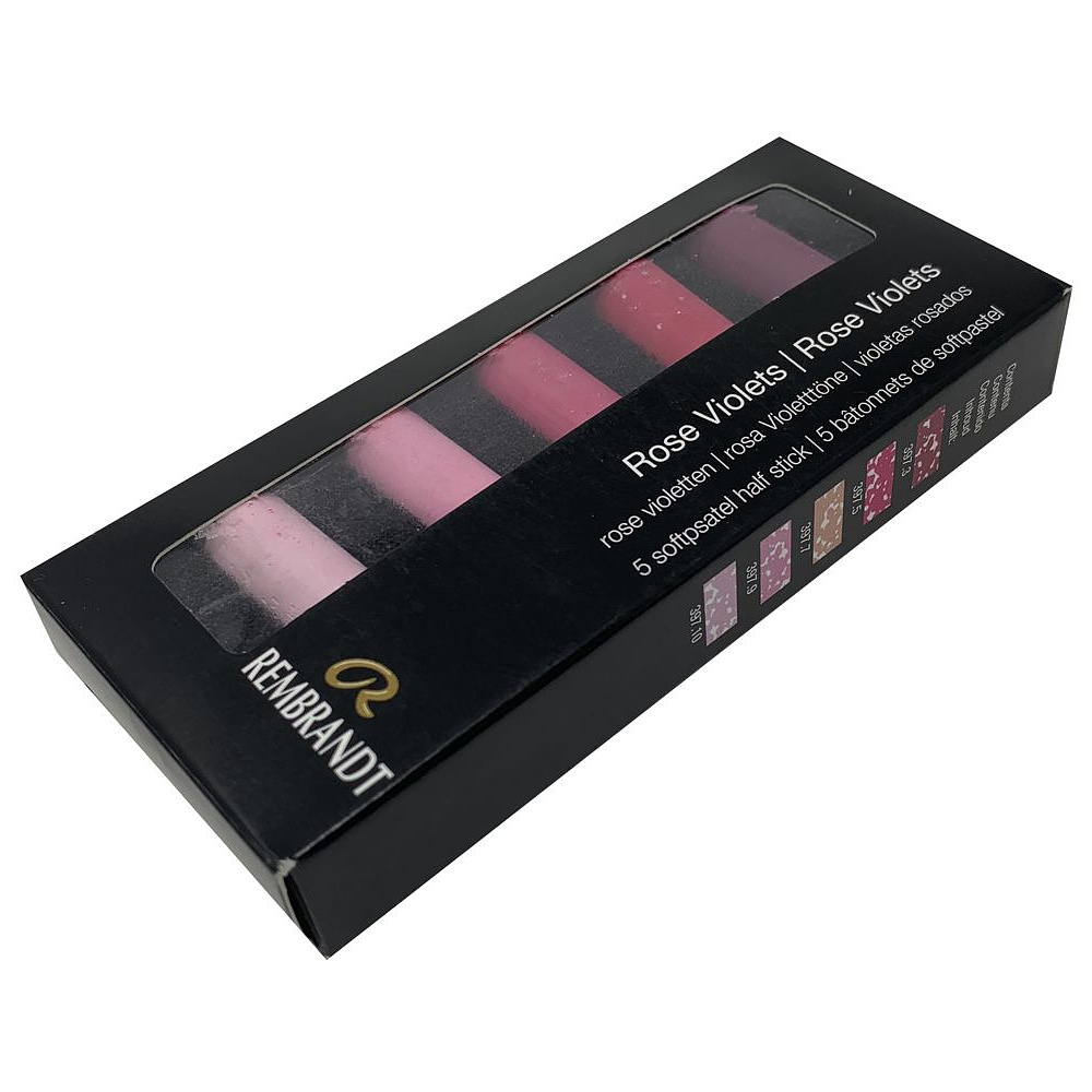 Набор мягкой пастели "Rembrandt Half Pastel", 5 цветов, красно-фиолетовые - 3