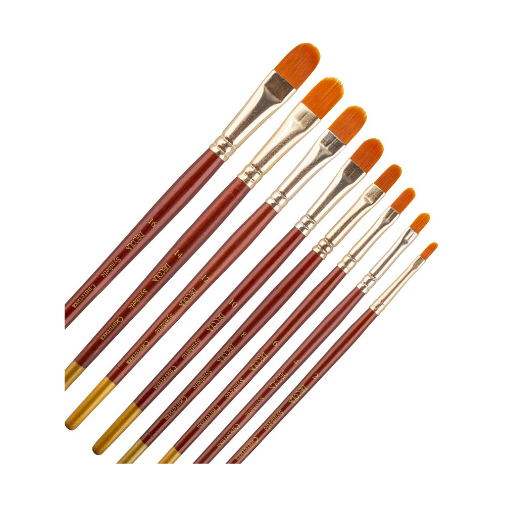 Кисть "Decola", синтетика, овальная, №14 - 4