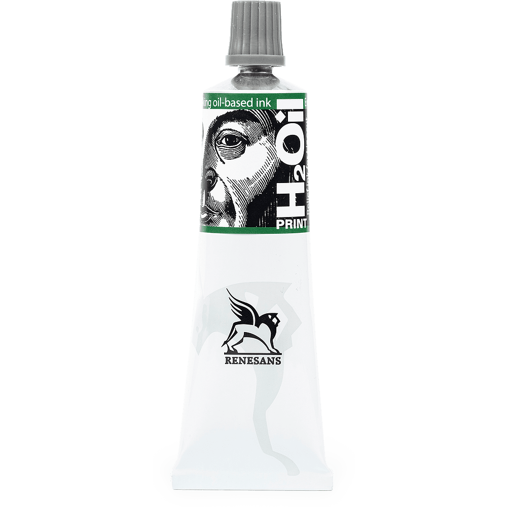 Краски для линогравюры "H20IL INK. Renesans", 05 зеленый изумрудный, 60 мл