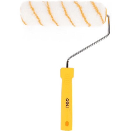 Валик малярный Deli "EDL509629", 220x18 мм, белый, желтый