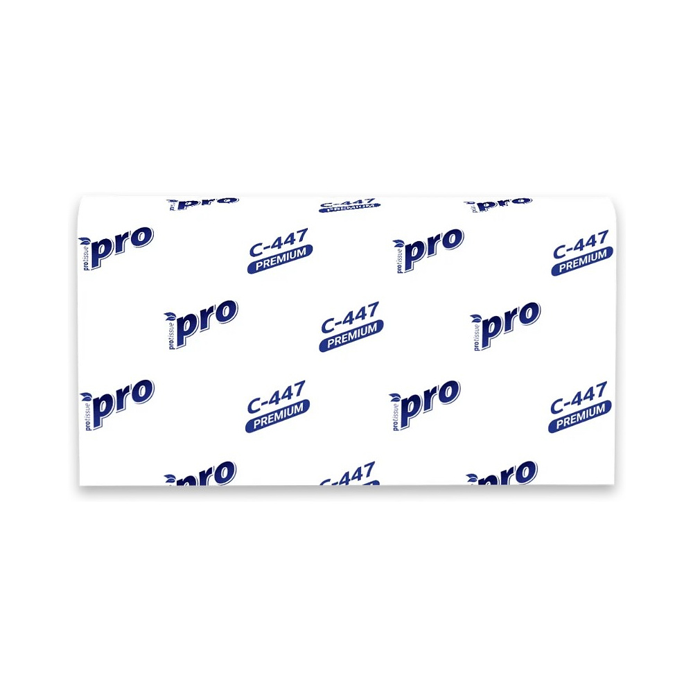 Полотенца бумажные  PROtissue W - сложение, 200 листов, 2 слоя, 100% целлюлоза