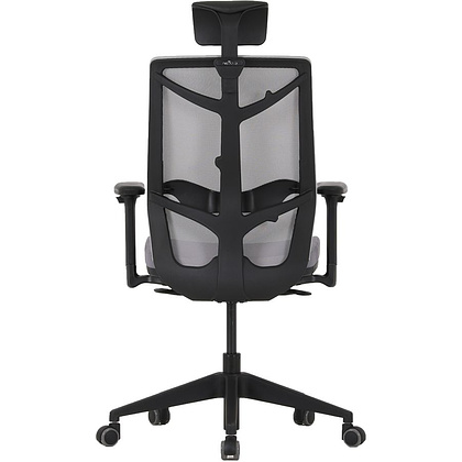 Кресло для руководителя "Nature II Slider", каркас черный, ткань, пластик, серый - 3