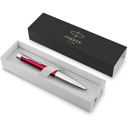 Ручка шариковая автоматическая Parker "Urban Core K314 Vibrant Magenta CT", 1.0 мм, пурпурный, серебристый, стерж. синий - 5