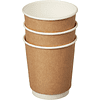 Стакан картонный, 24 шт, 250 мл, 2 слоя, крафт ECO - 3