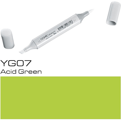 Маркер перманентный "Copic Sketch", YG-07 кислотно-зеленый
