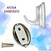 Крючок одинарный Solinne Classic 15011, хром - 8