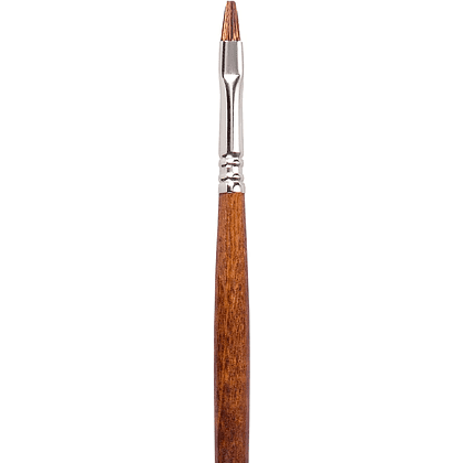 Кисть "Escoda Versatil Brush L/H", синтетика, темно-коричневый, плоская, №6 - 2