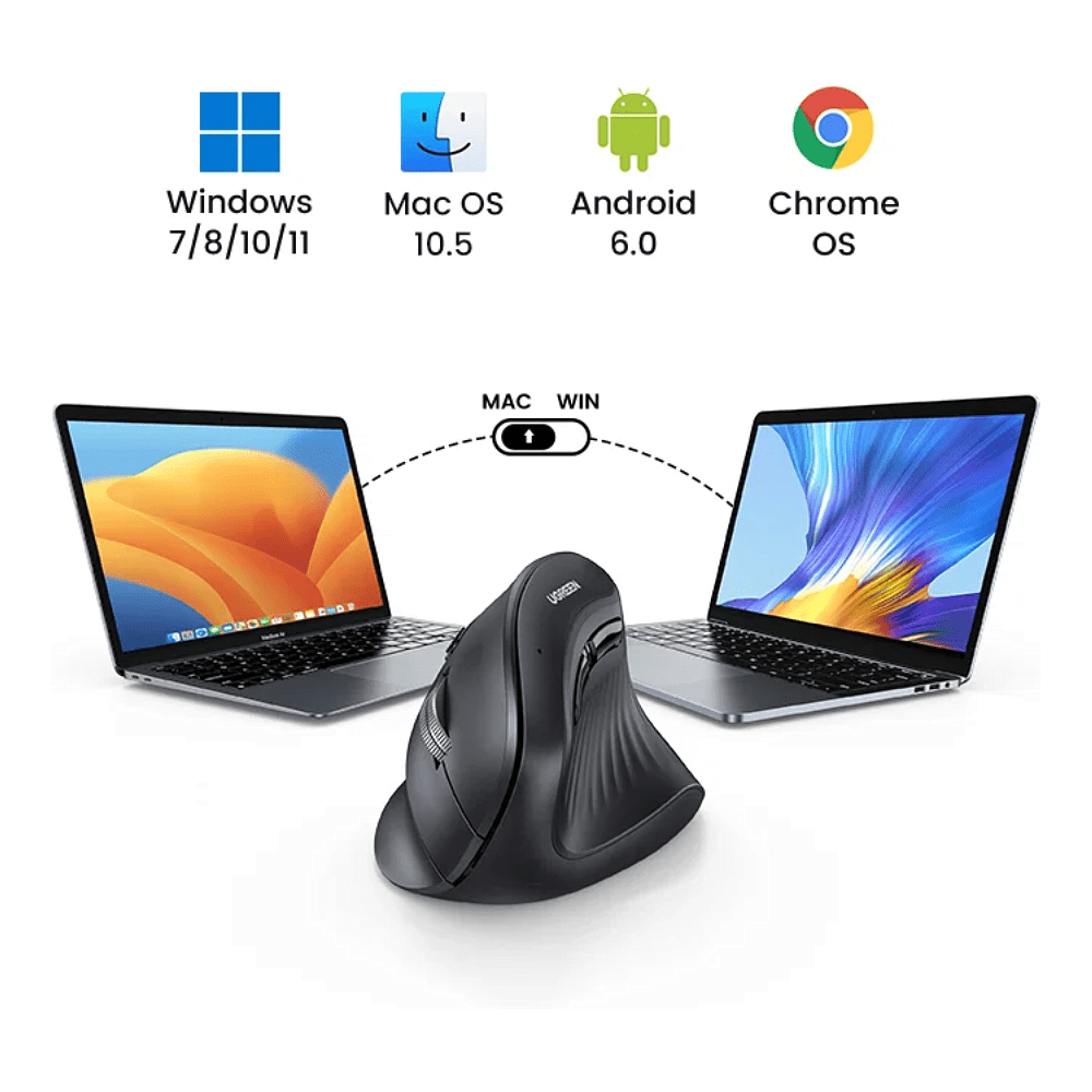 Компьютерная мышь Ugreen MU008-25444, черная - 14