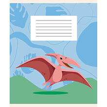 Тетрадь "Динозаврики", А5 12 листов, клетка, ассорти 