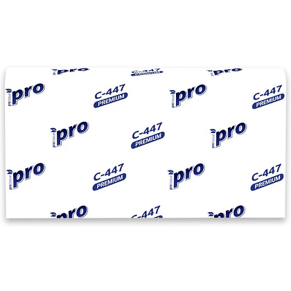 Полотенца бумажные  PROtissue W - сложение, 200 листов, 2 слоя, 100% целлюлоза