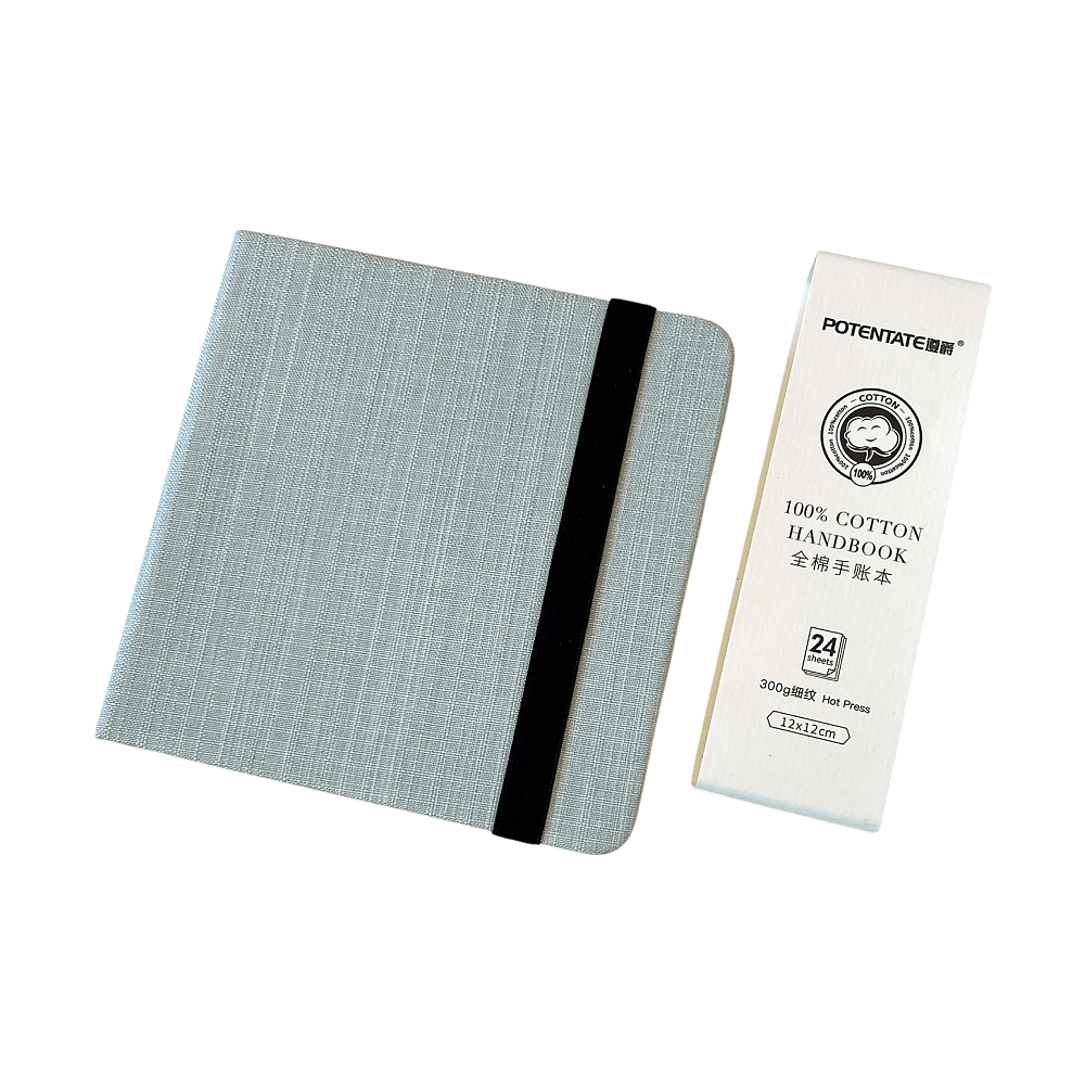 Cкетчбук для акварели "Potentate", горячий пресс, 12х12 см, 300 г/м2, 24 листа, серый - 2