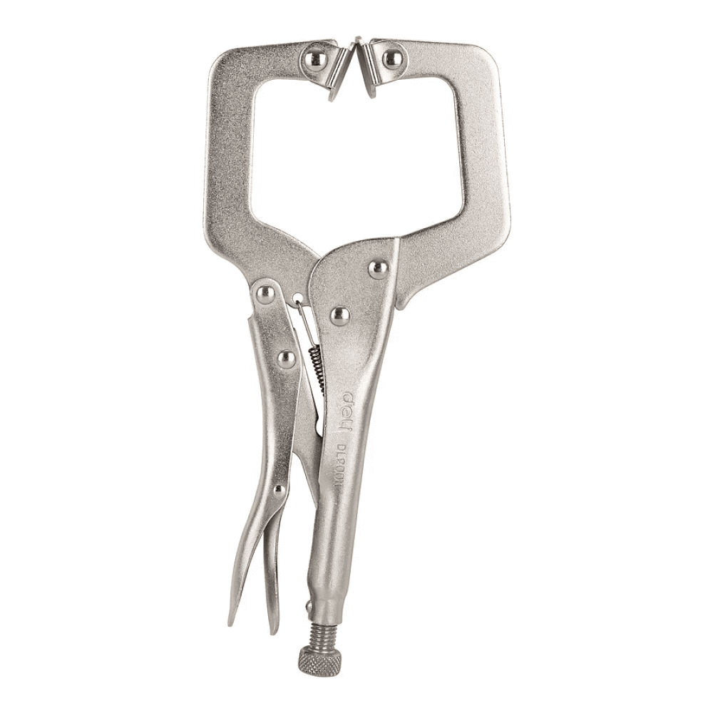 Клещи Deli YS DL20011, зажимные, С-образные с фиксатором, 280 мм