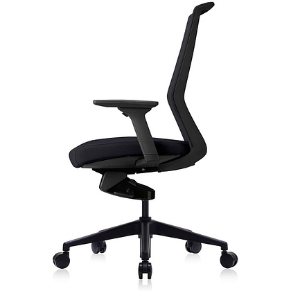 Кресло для руководителя Bestuhl "J1", сетка, ткань, пластик, черный  - 3