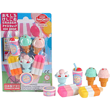 Набор ластиков "IWAKO Ice Shop", блистер