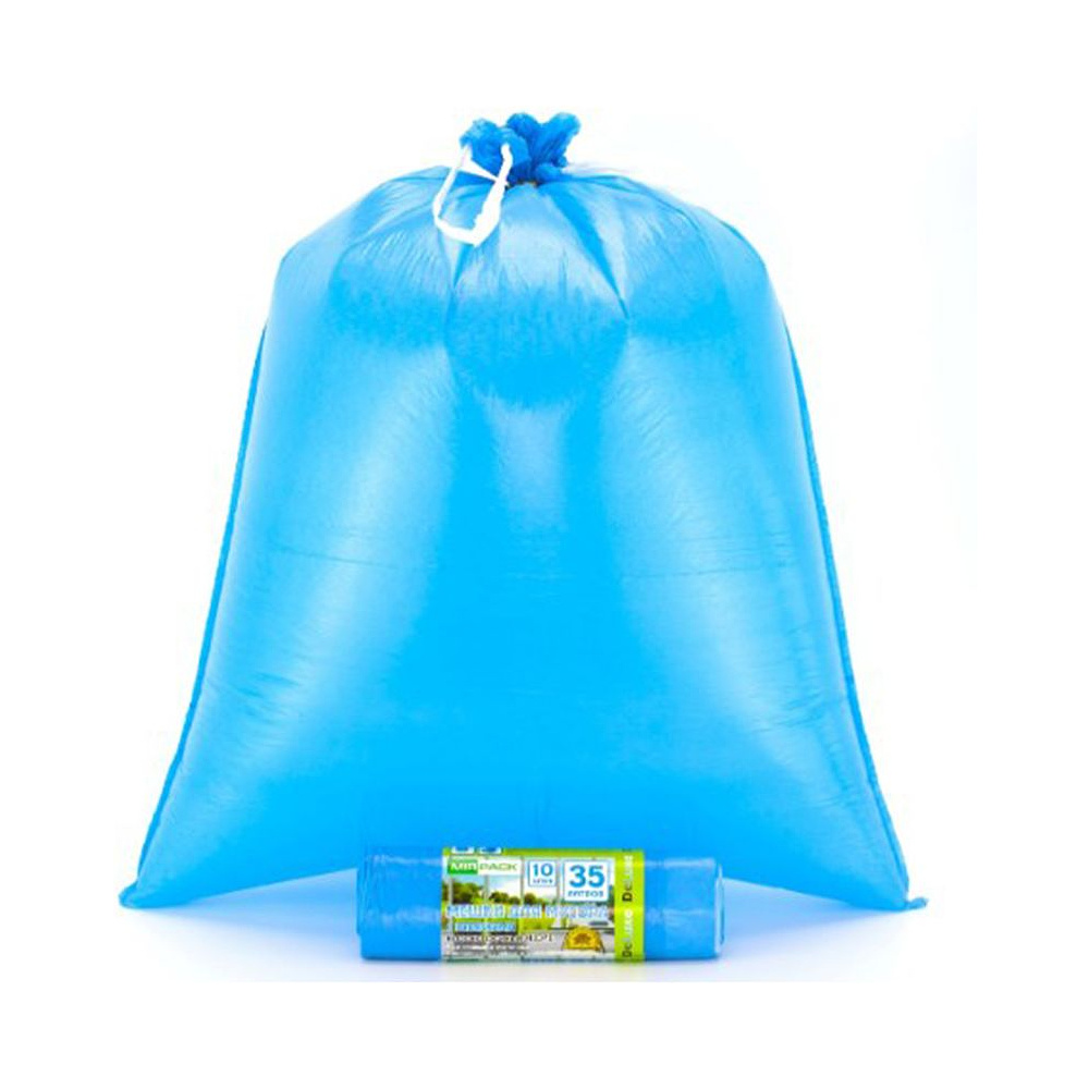 Мешки для мусора "Mirpack Deluxe", 30 мкм, 35 л, 10 шт/рулон - 2