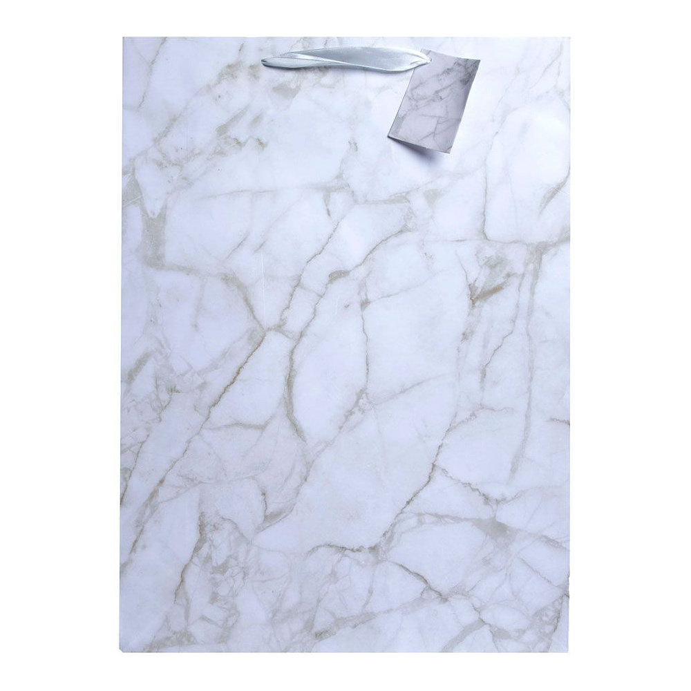 Пакет бумажный подарочный "Мрамор", 17.8x22.9x9.8 см, ассорти