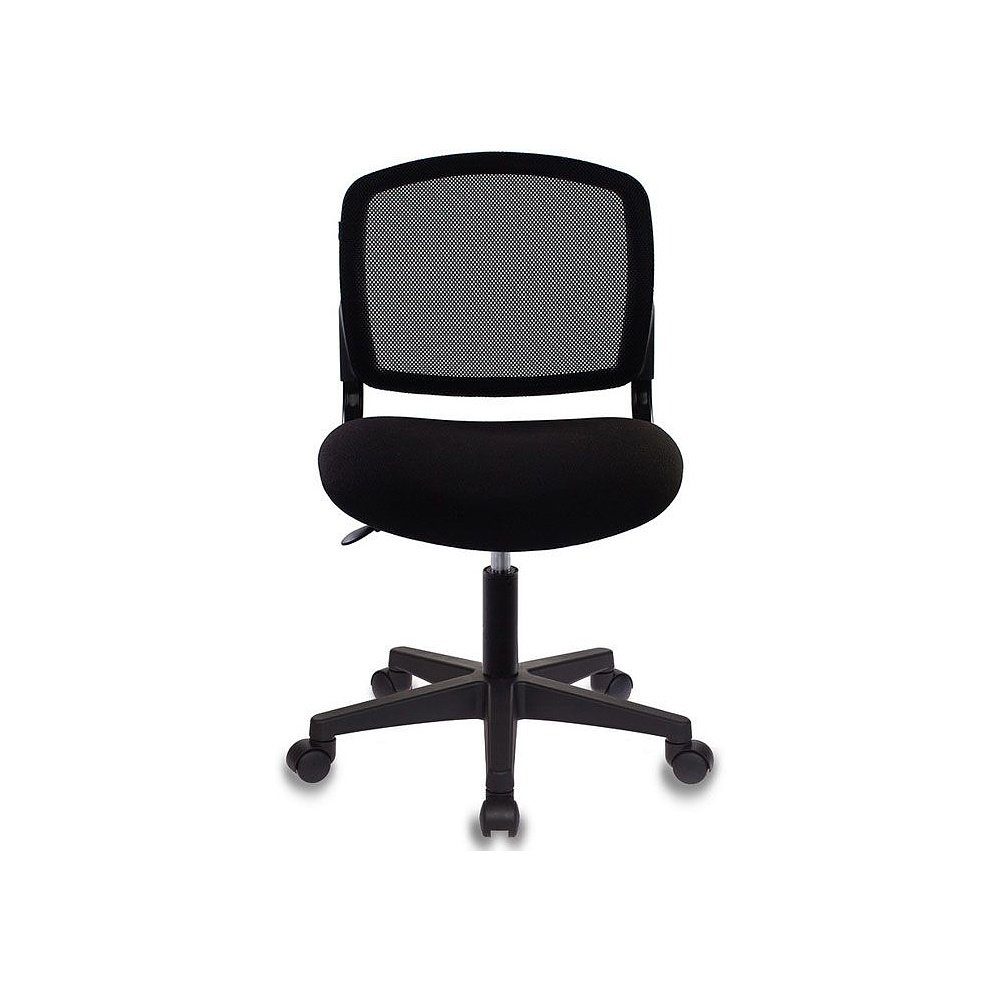 Кресло для персонала "Бюрократ CH-296NX", ткань, пластик, черный - 3