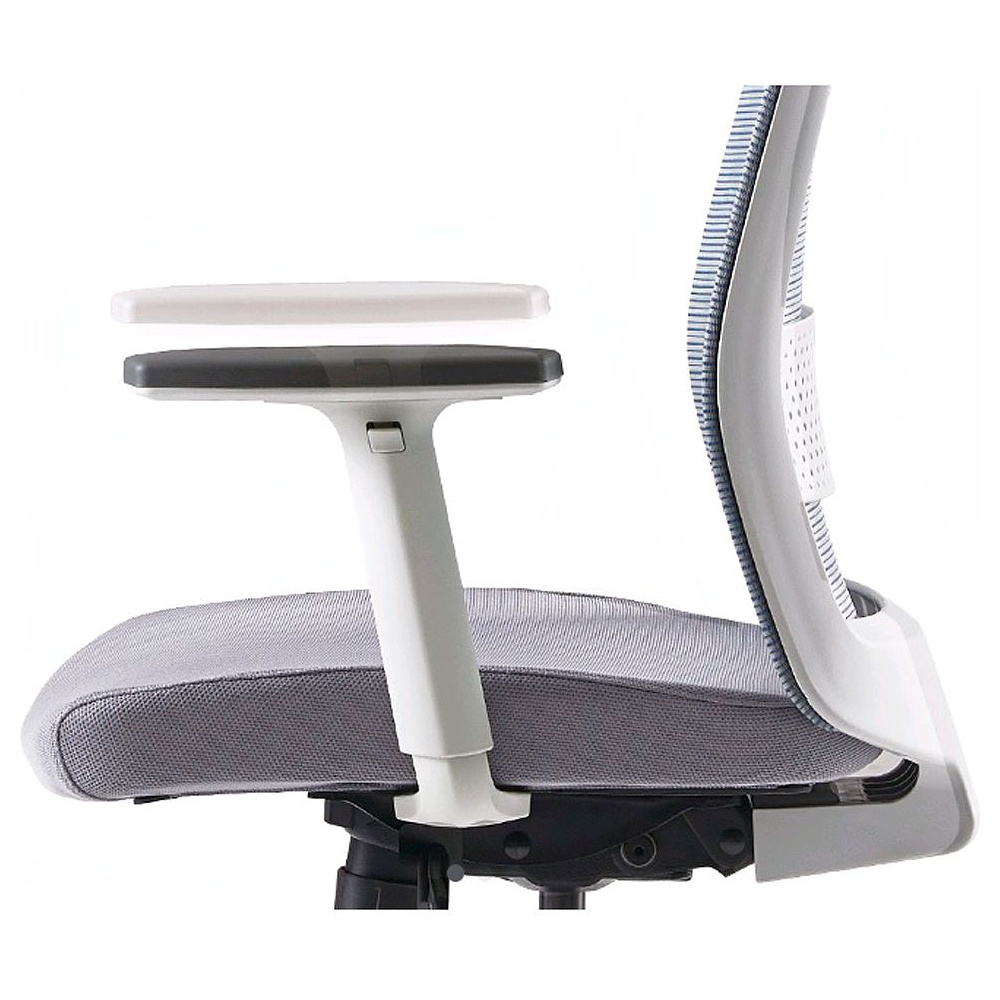 Кресло для руководителя BESTUHL "S30", сетка, ткань, пластик, серый - 8