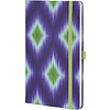 Блокнот "Ikat blue emerald", А5, 96 листов, фиолетовый, зеленый - 3