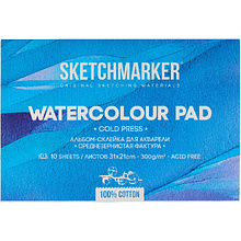 Блок бумаги для акварели "Sketchmarker", А4