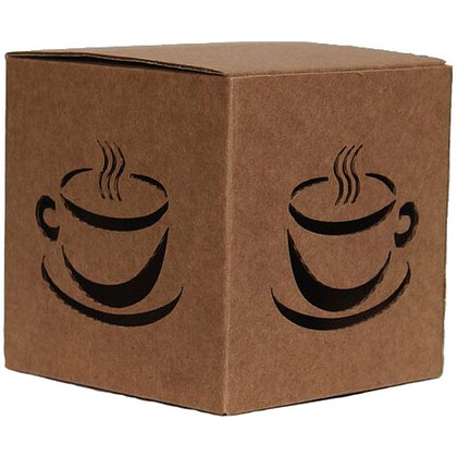 Коробка подарочная с окном "Т-22Е ЧШ", 10x10x10 см, коричневый