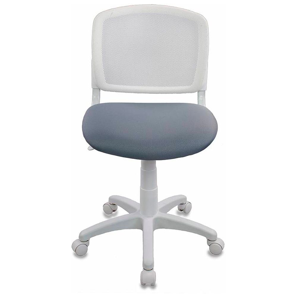 Кресло для детей Бюрократ "CH-W296NX/15-48", ткань, пластик, белый, серый - 2