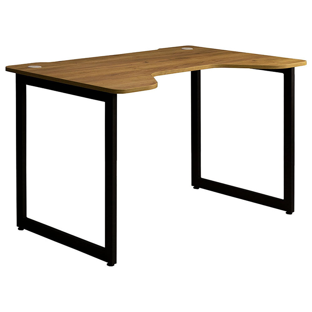 Стол письменный "Лофт Будапешт ДТ-4", 1300х850х750 мм, черный, золотой крафт - 5